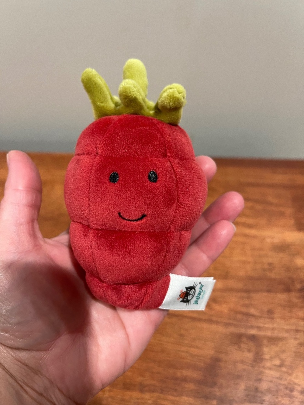 Jellycat Fabulous Fruit Raspberry Retired Plush Toy 4"